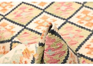 Tappeto Kilim Geometrico Avorio Multicolore 128x180 Cm