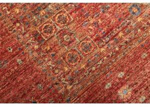 Tappeto Kairo Geometrico Rosso Mattone Blu Avio 145x205 Cm