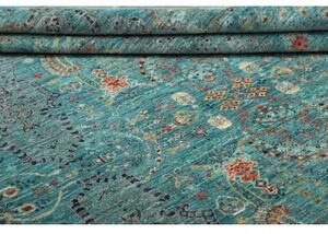 Tappeto Floralia Stilizzato Verde Petrolio Beige 247x304 Cm