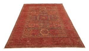 Tappeto Kairo Geometrico Rosso Mattone Blu Avio 145x205 Cm