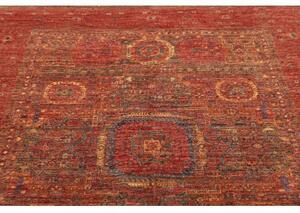 Tappeto Kairo Geometrico Rosso Mattone Blu Avio 145x205 Cm