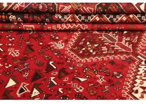 Tappeto Shiraz Stilizzato Rosso Mattone Bruno 215x302 Cm