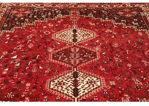 Tappeto Shiraz Stilizzato Rosso Mattone Bruno 215x302 Cm