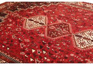Tappeto Shiraz Stilizzato Rosso Mattone Bruno 215x302 Cm