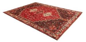 Tappeto Shiraz Stilizzato Rosso Mattone Bruno 215x302 Cm