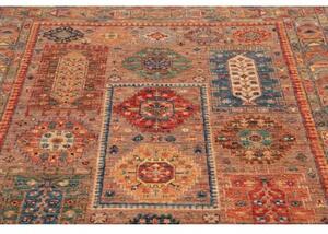 Tappeto Floralia Geometrico Rosso Mattone Blu 148x194 Cm
