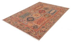 Tappeto Floralia Geometrico Rosso Mattone Blu 148x194 Cm