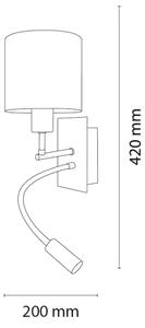 Brilagi - Lampada LED Flex. BOBO 1xE27/25W/230V + LED/3W nero/rosa