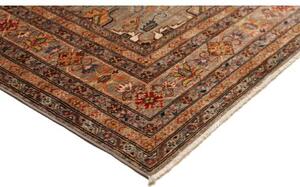 Tappeto Kazak Fine Stilizzato Grigio Tortora Mattone 255x303 Cm
