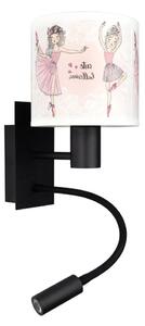 Brilagi - Lampada LED flessibile BOBO 1xE27/25W/230V + LED/3W nero/bianco/rosa/ballerine