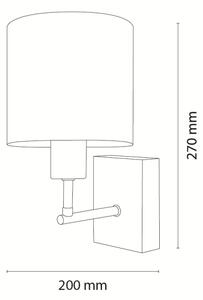 Brilagi - Lampada da parete BOBO WOOD 1xE27/25W/230V rovere/nero/bianco/verde/giungla