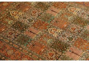 Tappeto Ghom Seta Geometrico Terracotta Ocra 97x154 Cm