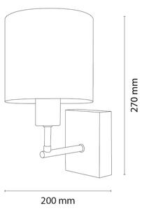 Brilagi - Lampada da parete BOBO WOOD 1xE27/25W/230V rovere/nero/bianco/coniglietti