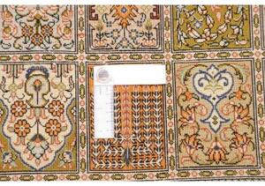 Tappeto Ghom Seta Geometrico Terracotta Ocra 97x154 Cm
