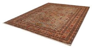 Tappeto Kazak Fine Stilizzato Grigio Tortora Mattone 255x303 Cm