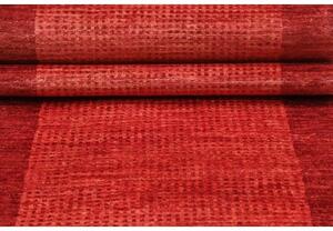 Tappeto Essenzia Geometrico Rosso Bordeaux Corsia 79x409 Cm