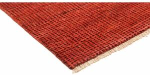 Tappeto Essenzia Geometrico Rosso Ruggine Arancione Bruciato 121x180 Cm