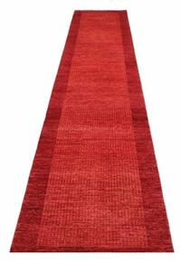 Tappeto Essenzia Geometrico Rosso Bordeaux Corsia 79x409 Cm
