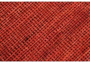 Tappeto Essenzia Geometrico Rosso Ruggine Arancione Bruciato 121x180 Cm