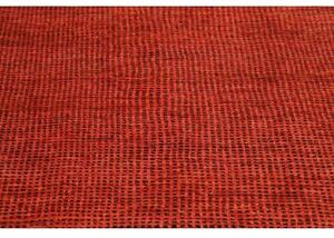 Tappeto Essenzia Geometrico Rosso Ruggine Arancione Bruciato 121x180 Cm