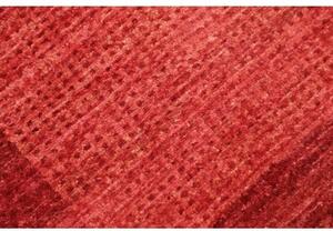 Tappeto Essenzia Geometrico Rosso Bordeaux Corsia 79x409 Cm