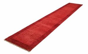Tappeto Essenzia Geometrico Rosso Bordeaux Corsia 79x409 Cm