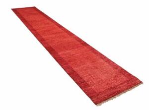 Tappeto Essenzia Geometrico Rosso Bordeaux Corsia 79x409 Cm