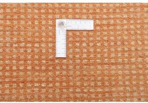 Tappeto Essenzia Geometrico Arancione Beige Corsia 75x242 Cm