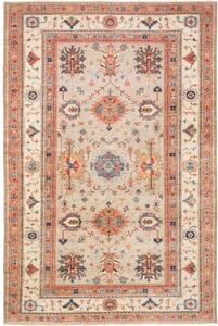 Tappeto Kazak Fine Geometrico Beige Ruggine 197x302 Cm