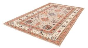 Tappeto Kazak Fine Geometrico Beige Ruggine 197x302 Cm