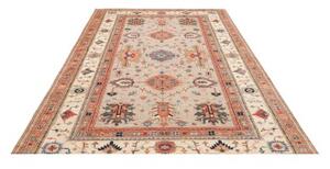 Tappeto Kazak Fine Geometrico Beige Ruggine 197x302 Cm