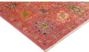 Tappeto Floralia Floreale Rosso Antico Blu Petrolio 200x297 Cm
