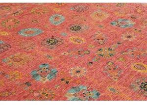 Tappeto Floralia Floreale Rosso Antico Blu Petrolio 200x297 Cm