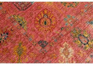 Tappeto Floralia Floreale Rosso Antico Blu Petrolio 200x297 Cm