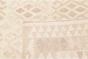 Tappeto Kilim Geometrico Avorio Tortora 204x287 Cm