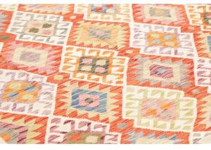 Tappeto Kilim Geometrico Terracotta Avorio 247x335 Cm