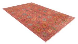 Tappeto Floralia Floreale Rosso Antico Blu Petrolio 200x297 Cm