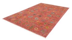 Tappeto Floralia Floreale Rosso Antico Blu Petrolio 200x297 Cm