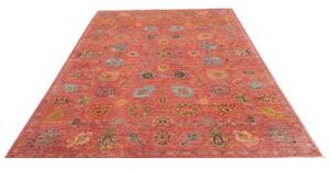 Tappeto Floralia Floreale Rosso Antico Blu Petrolio 200x297 Cm