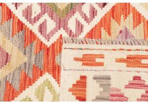 Tappeto Kilim Geometrico Terracotta Avorio 247x335 Cm