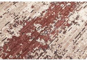 Tappeto Berbero Astratto Avorio Bordeaux 245x297 Cm