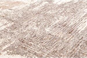 Tappeto Berbero Astratto Avorio Grigio Tortora 249x294 Cm