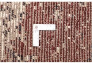 Tappeto Berbero Astratto Avorio Bordeaux 245x297 Cm