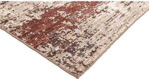 Tappeto Berbero Astratto Avorio Bordeaux 245x297 Cm
