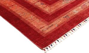 Tappeto Gabbeh Nova Geometrico Rosso Arancione 243x300 Cm