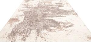Tappeto Berbero Astratto Avorio Grigio Tortora 249x294 Cm