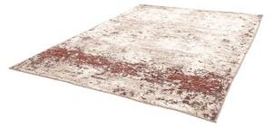 Tappeto Berbero Astratto Avorio Bordeaux 245x297 Cm