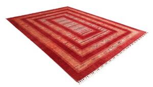 Tappeto Gabbeh Nova Geometrico Rosso Arancione 243x300 Cm