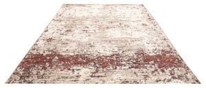 Tappeto Berbero Astratto Avorio Bordeaux 245x297 Cm
