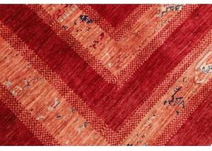 Tappeto Gabbeh Nova Geometrico Rosso Arancione 243x300 Cm